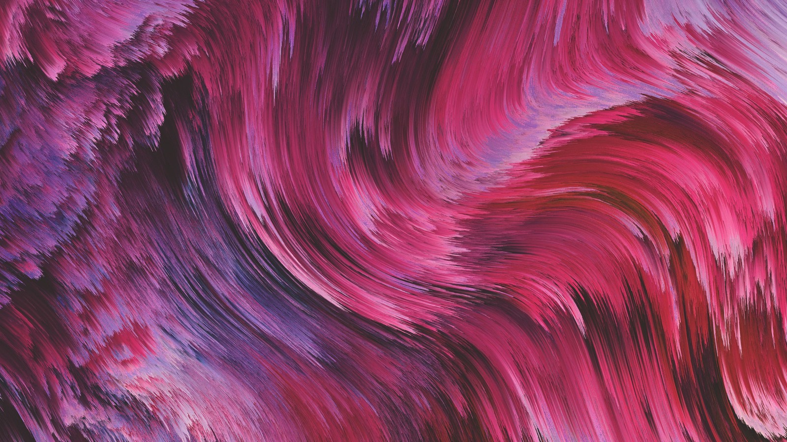 A close up of a painting of a wave of red and purple (abstract, waves, digital art)