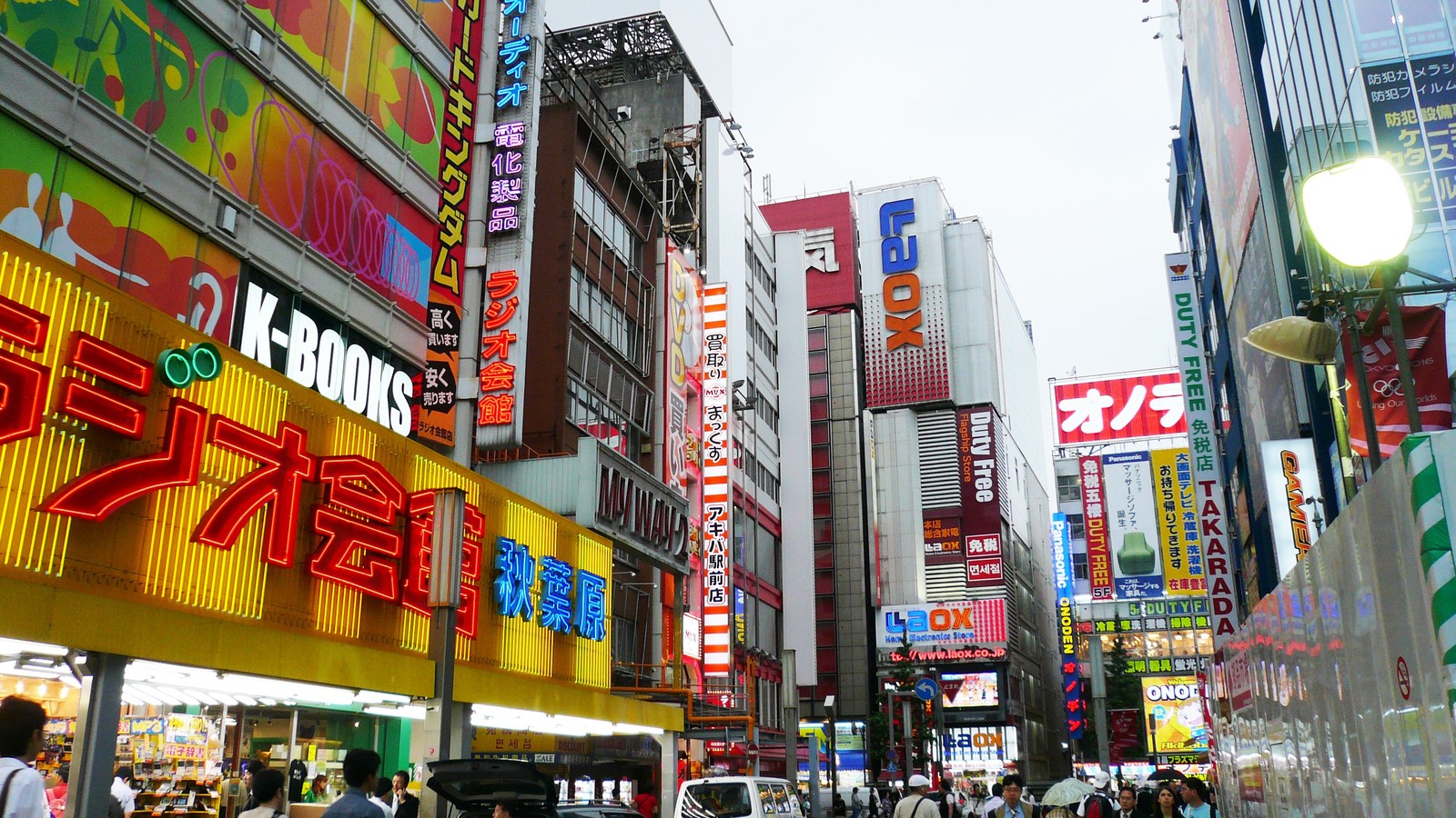 Скачать обои акихабара, akihabara, аниме, anime, городская территория