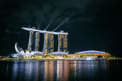 Marina Bay Sands: A Dazzling Reflection of Modern Architecture in Singapore's Nightscape