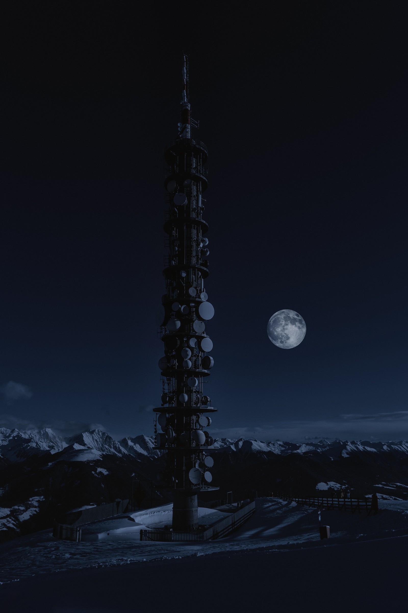 night, moon, midnight, tower, celestial event wallpaper