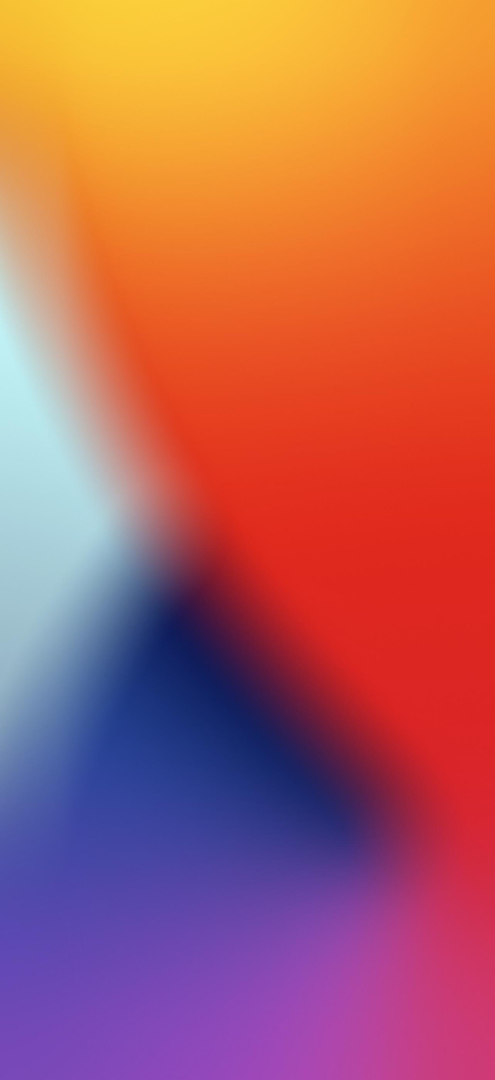 Imagen borrosa de un fondo colorido con un efecto de desenfoque (naranja, colorido, magenta, azul eléctrico, patrón)