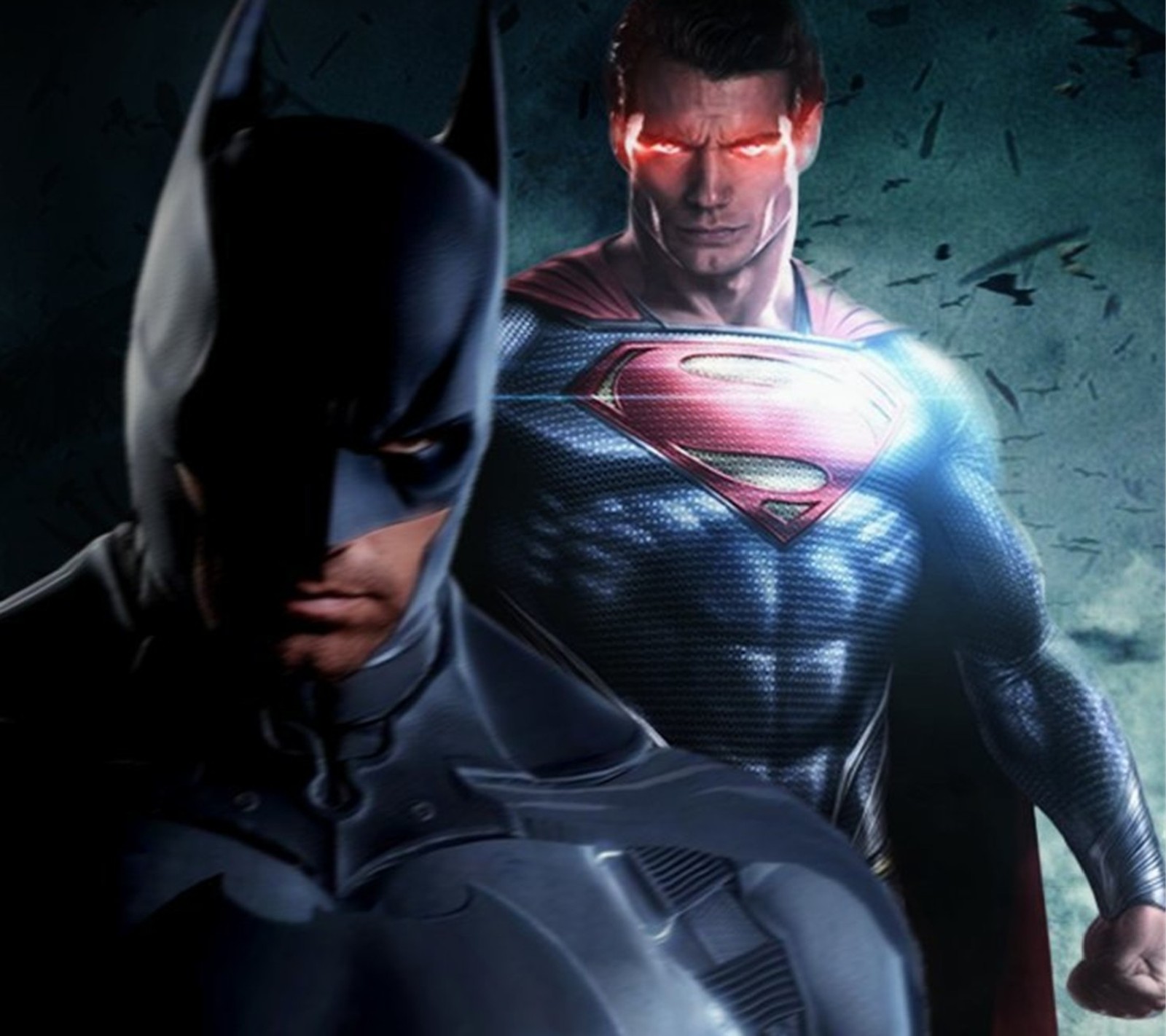 Batman y superman en una escena de la película batman v superman (actor, caricatura, cómic, dibujado, hollywood)