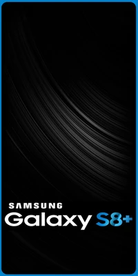 Design élégant noir et bleu du Samsung Galaxy S8+ avec accents néon