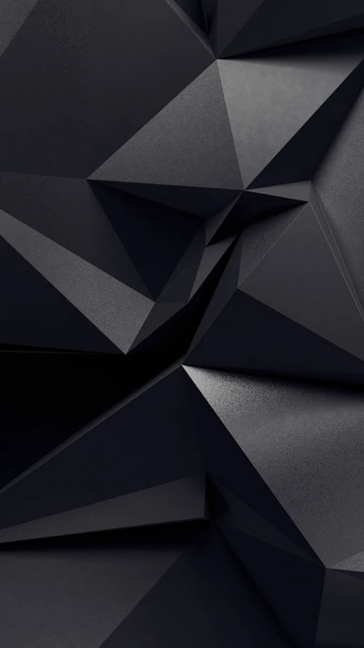 Elegantes 3D Schwarz-Grau geometrisches Design