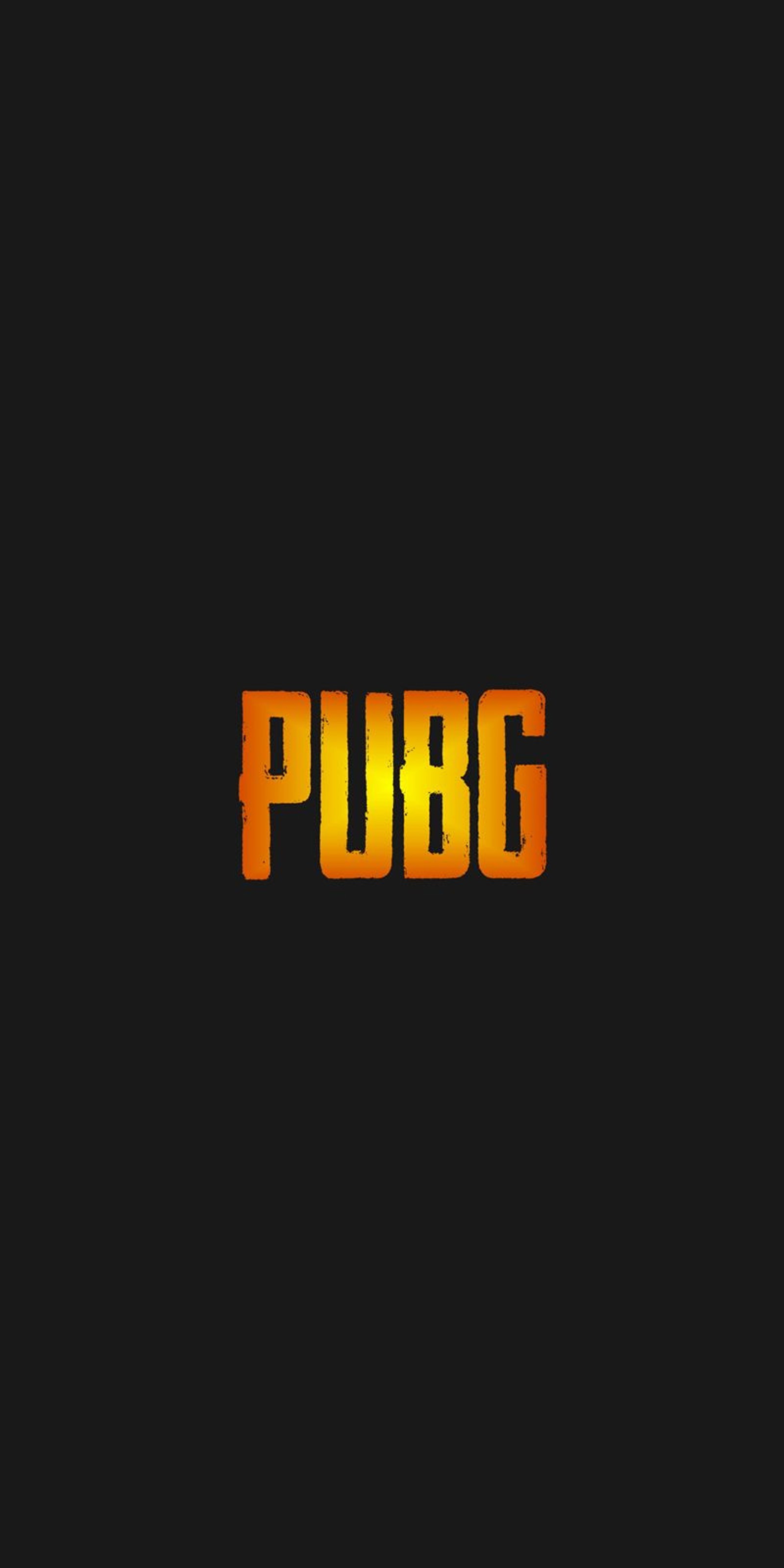 Um close de um fundo preto com texto amarelo (pubg mobile, jogos)