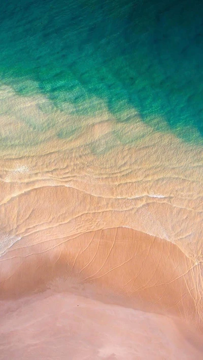 playa, azul, océano, tropical