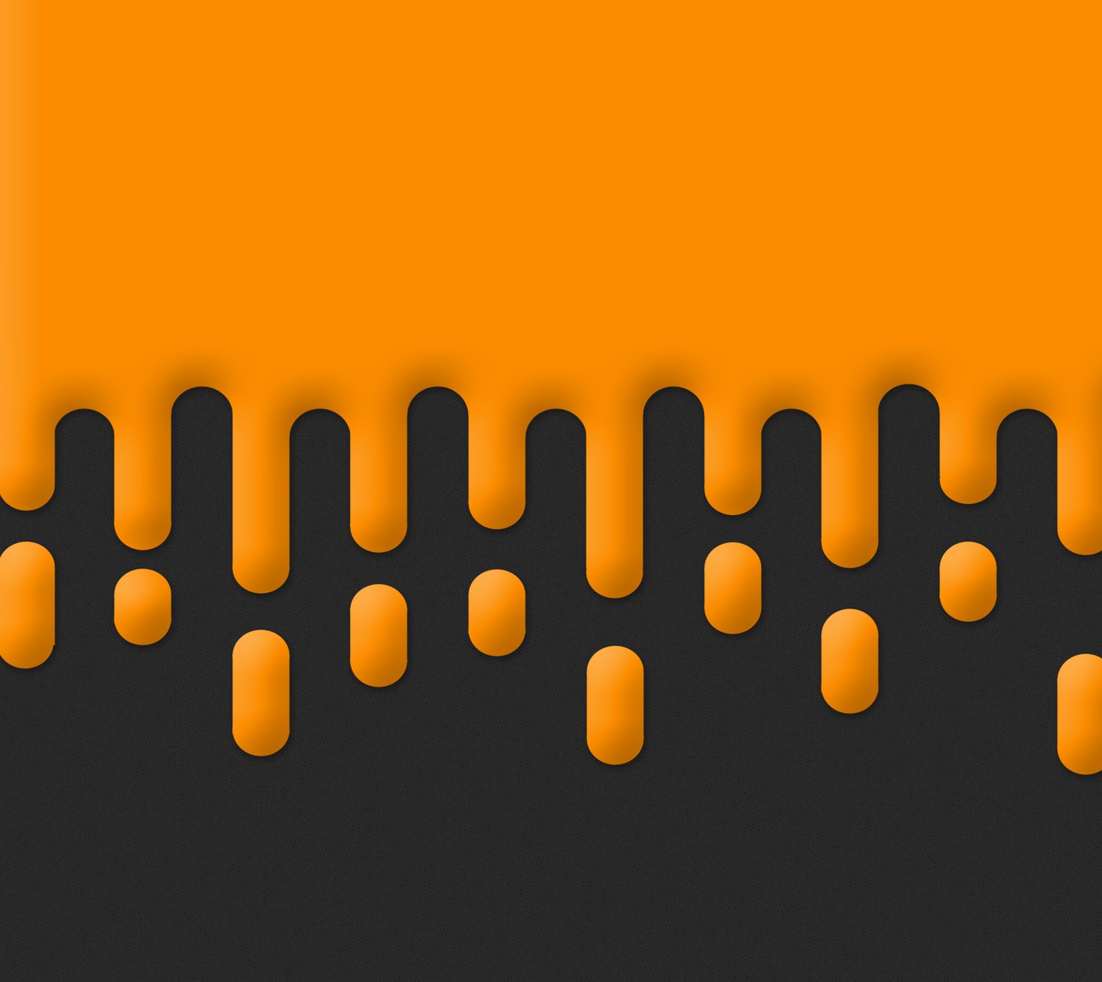 A close up of a black and orange background with circles (abstract, black, dark, drip, drop)