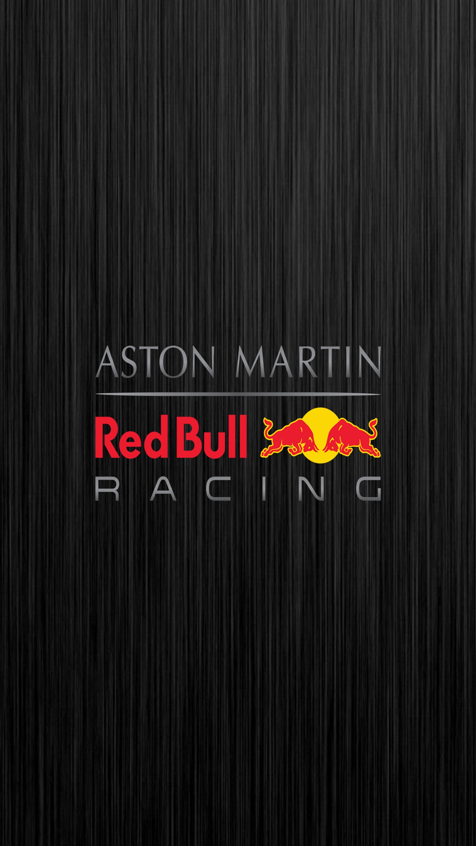 A close up of a red bull racing logo on a black background (aston martin, carbon, dark, f1, logo)