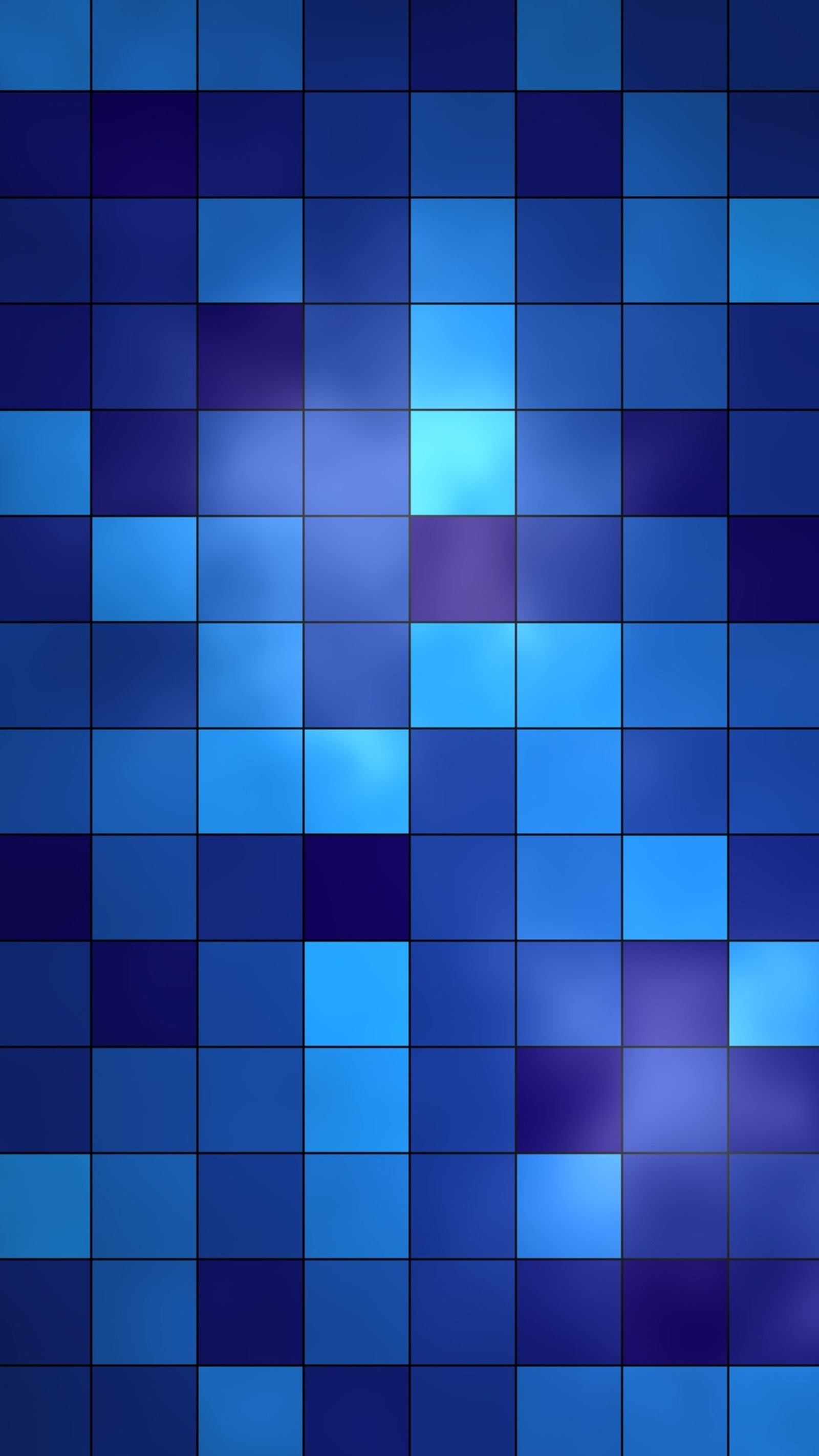 A close up of a blue tiled wall with a blue sky in the background (abstract, blue, color)