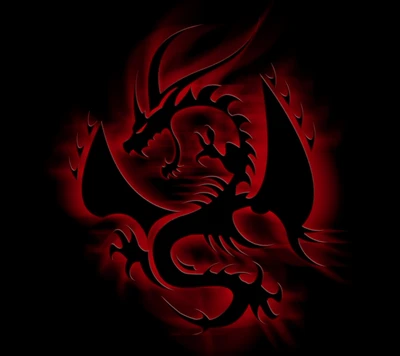 noir, dragon, drake, feu, ophidien