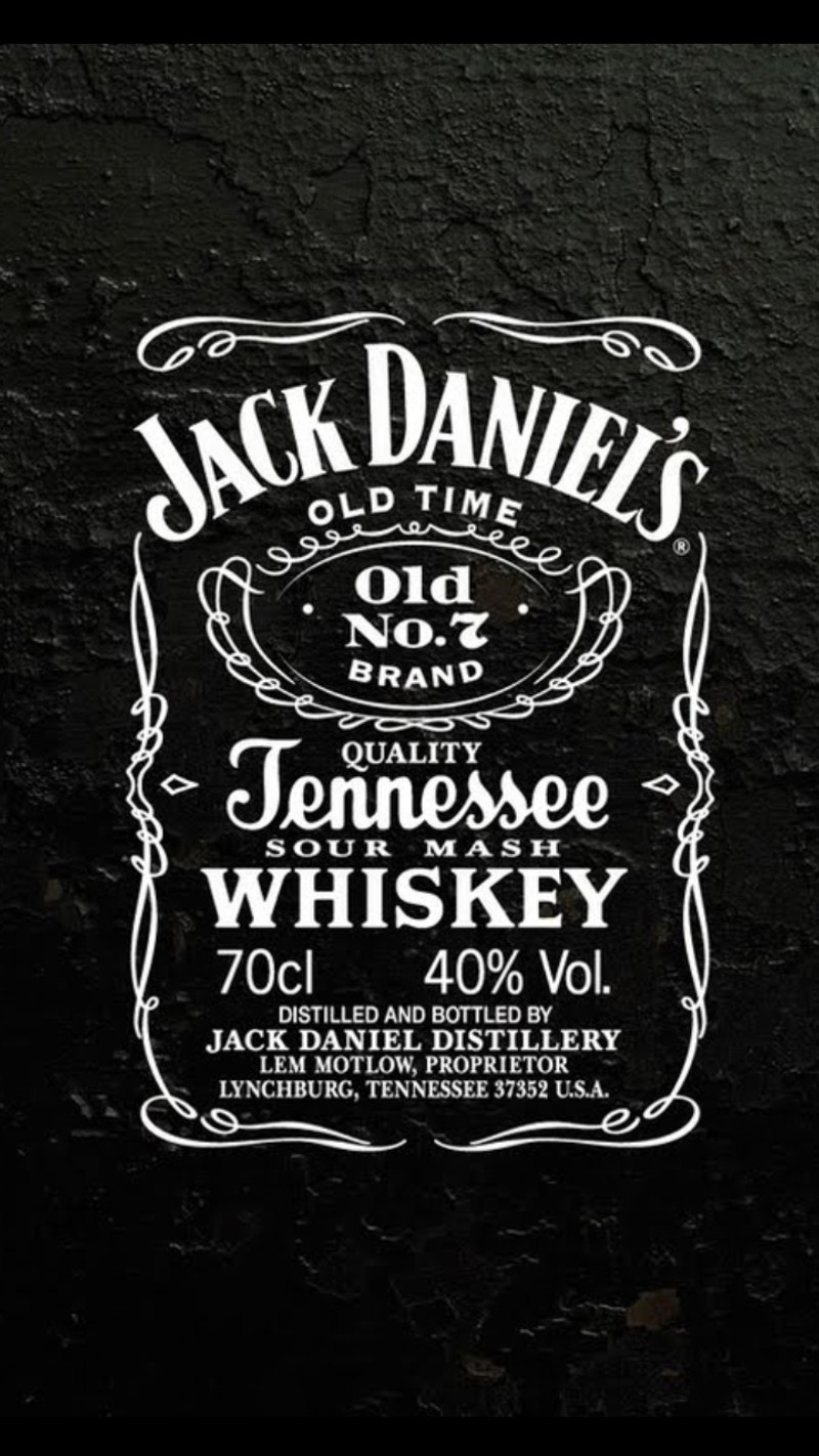 Наклейка на старый виски jack daniels (клуб, логотип)