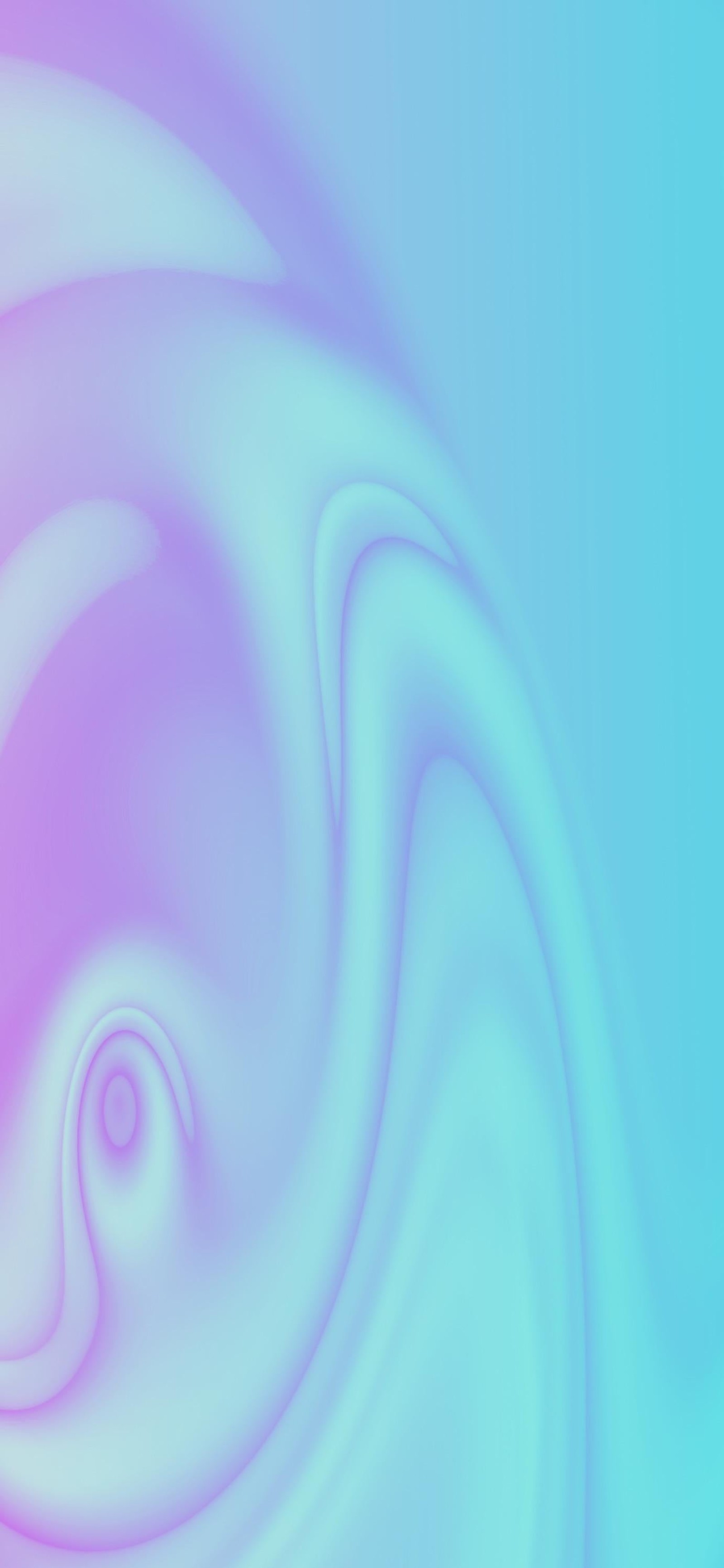 A close up of a pink and blue swirl with a white background (lilac, purple, art, violet, petal)