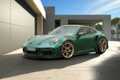 TechArt Porsche GTStreet R в потрясающем зеленом цвете - Porsche 911 Turbo S