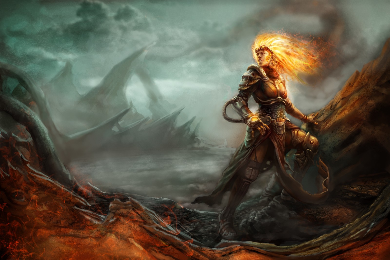 magic the gathering, mythology, demon, dragon, mythical creature wallpaper