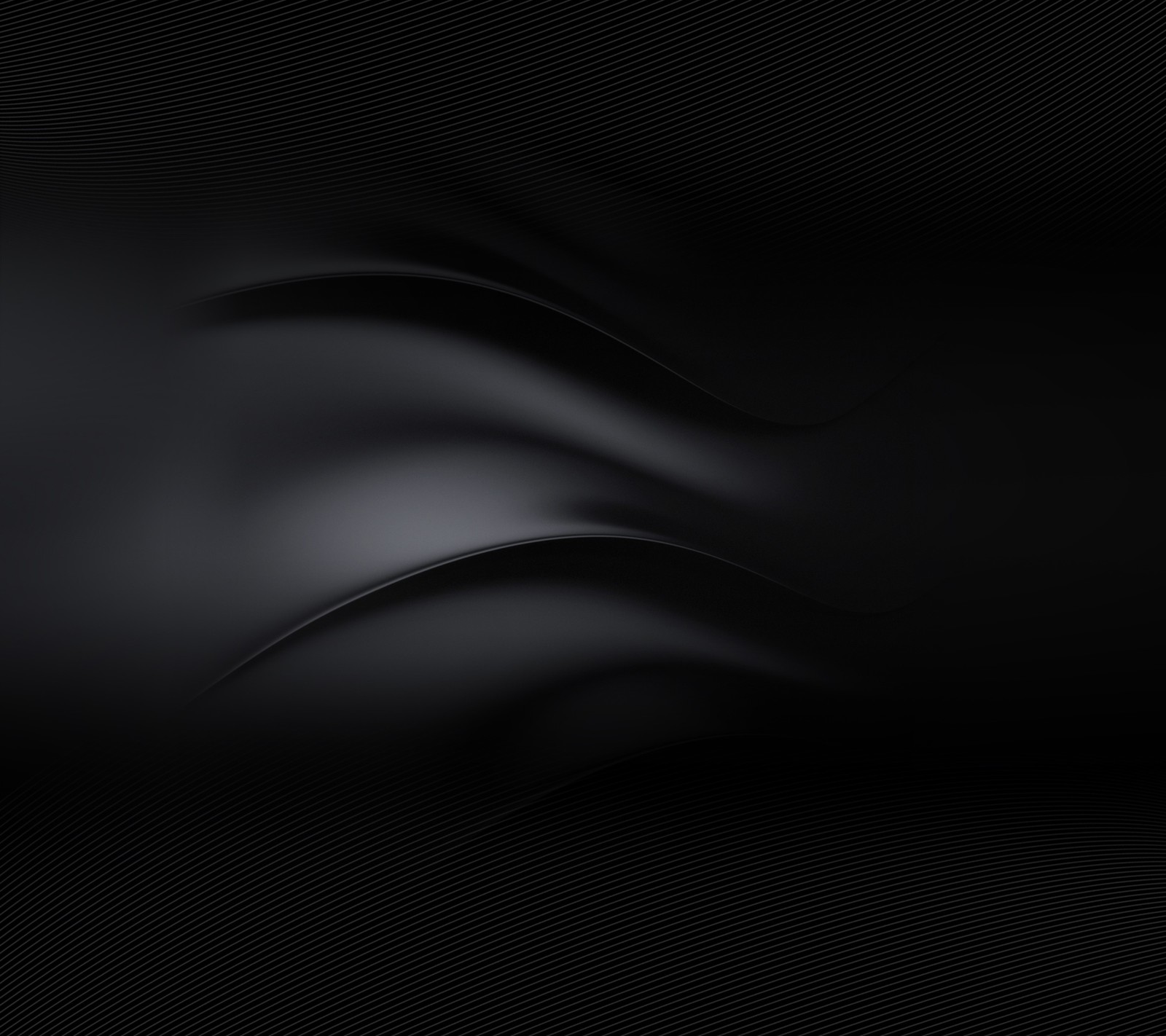 Black abstract background with smooth lines and curves (abstract, design, matte 8)