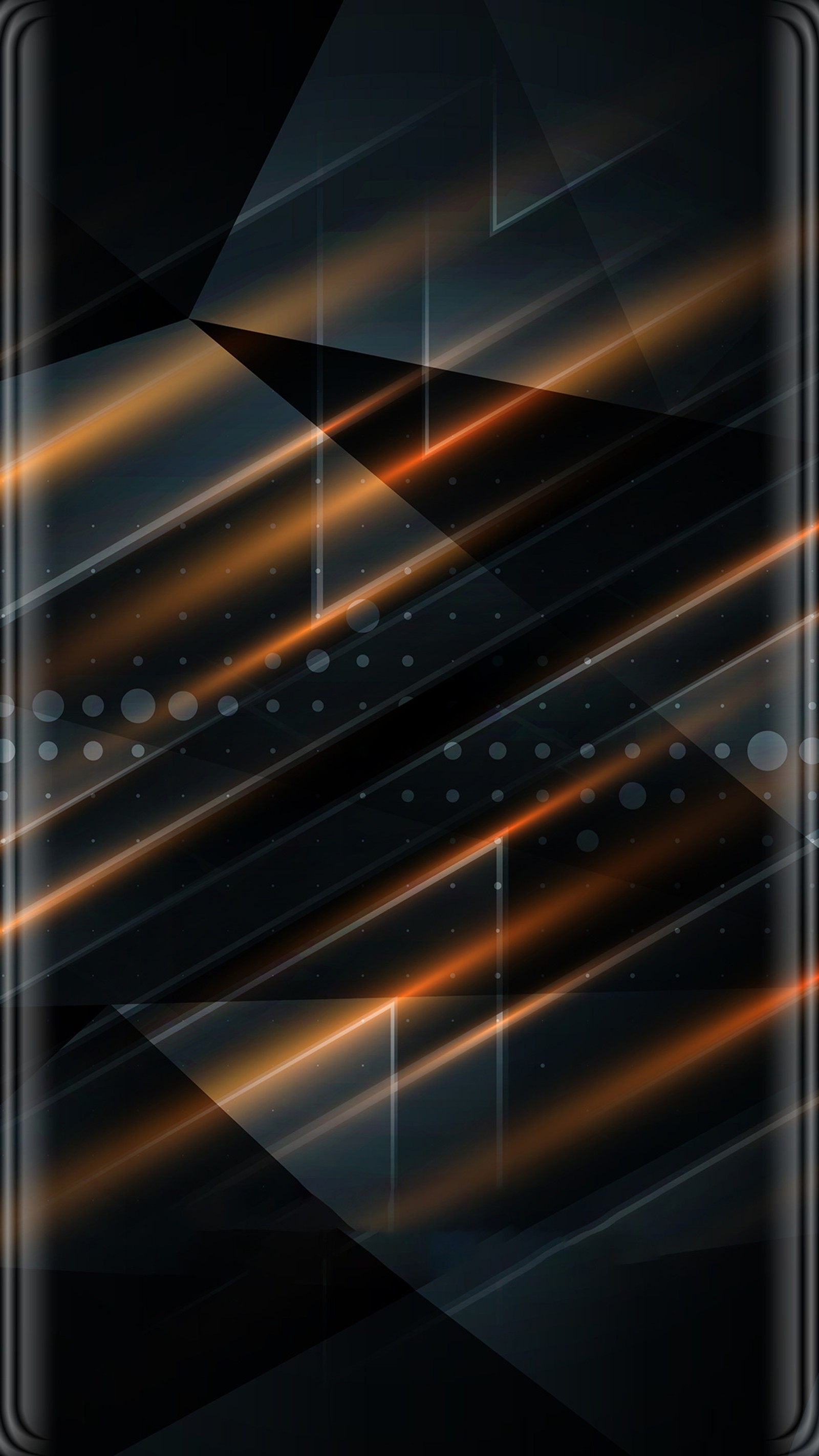 Um close de um celular com fundo preto (amoled, preto)