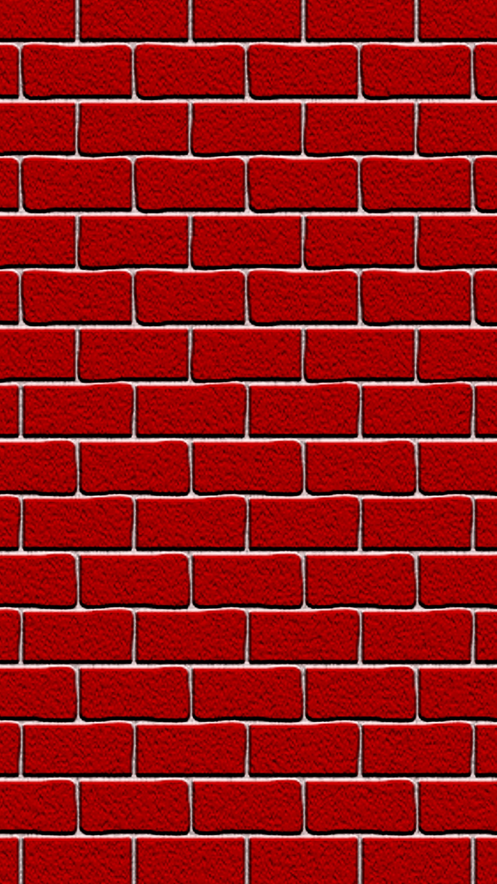 A close up of a red brick wall with a white border (6 plus, brick wall)