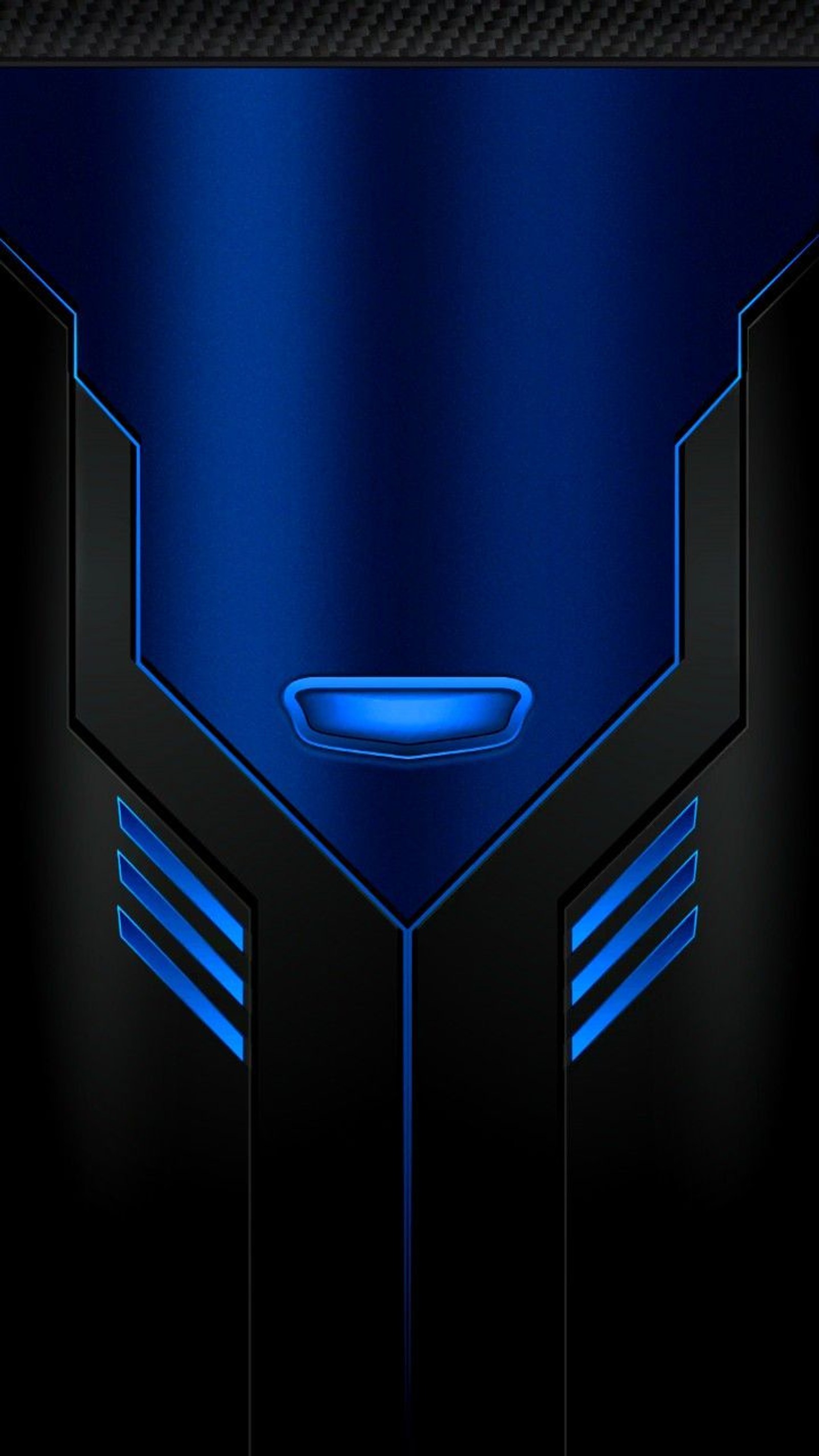 Descargar fondo de pantalla negro, azul, metal, tecnología