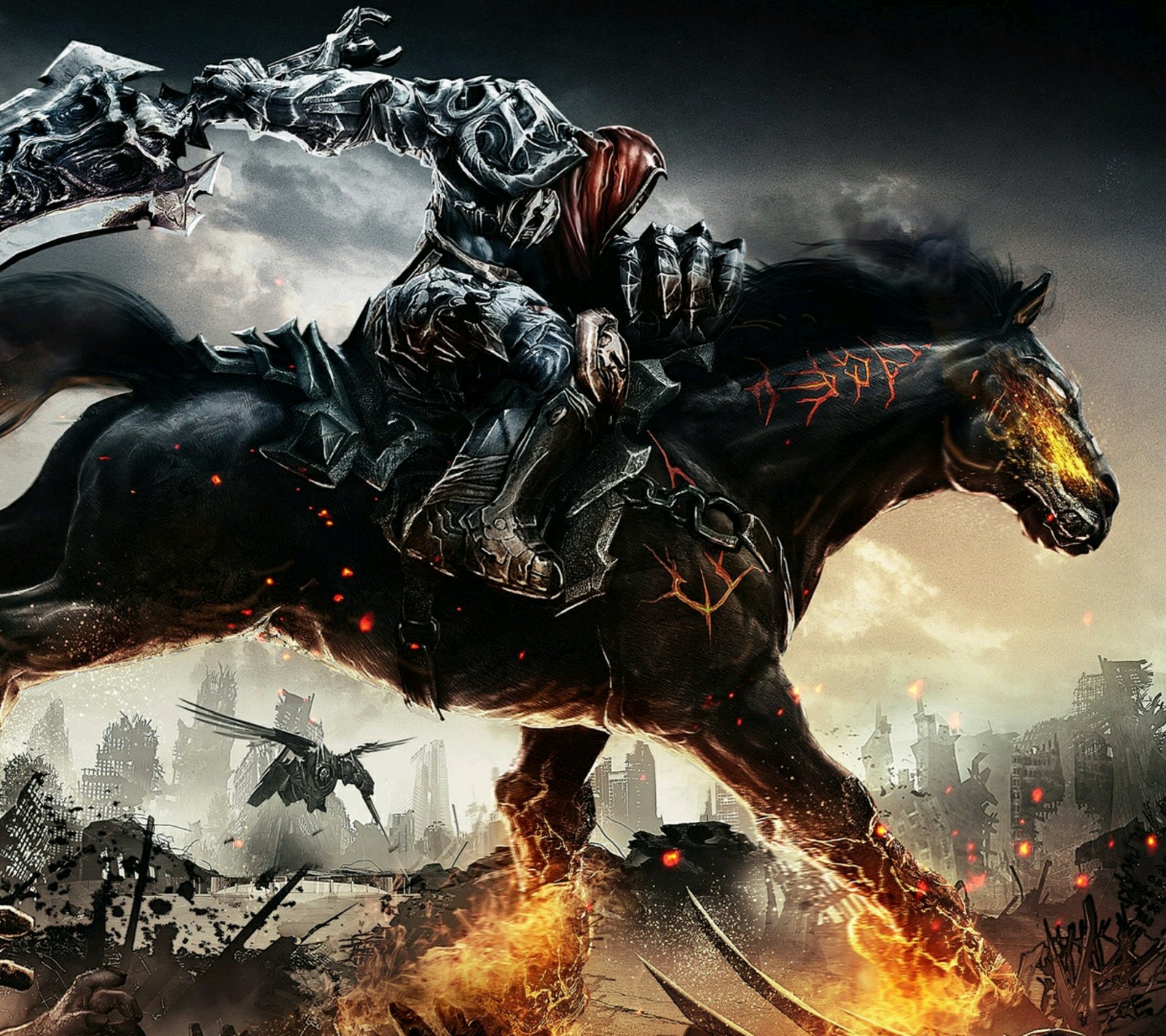 darksider, darksiders, horse, horseman, horseman of war Download Wallpaper