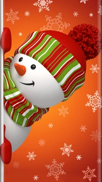 snowman, winter wallpaper