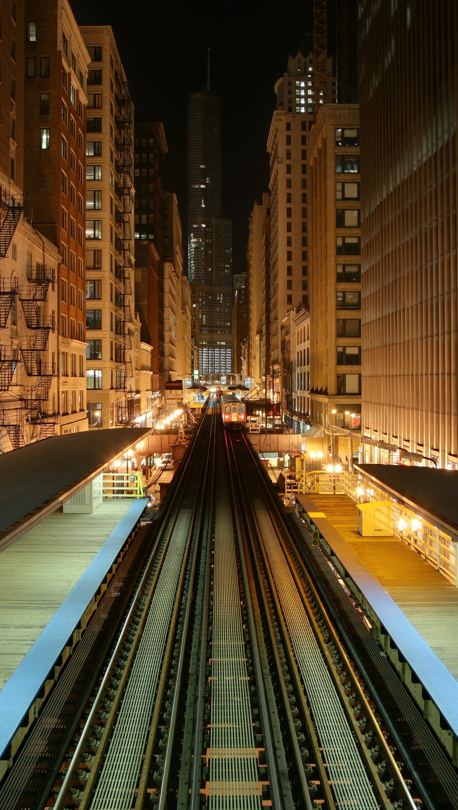 Скачать обои чикаго, chicago, cta, поезд