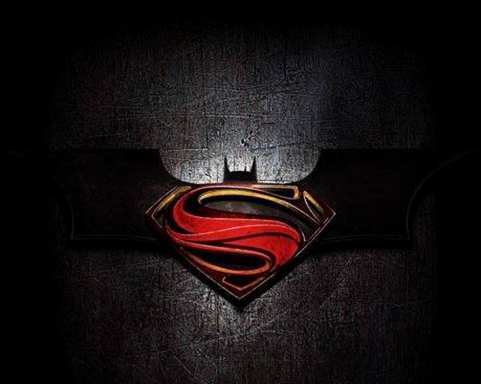 Un logo de superman sur un fond noir (chauve souris, batman, logo, super, superman)