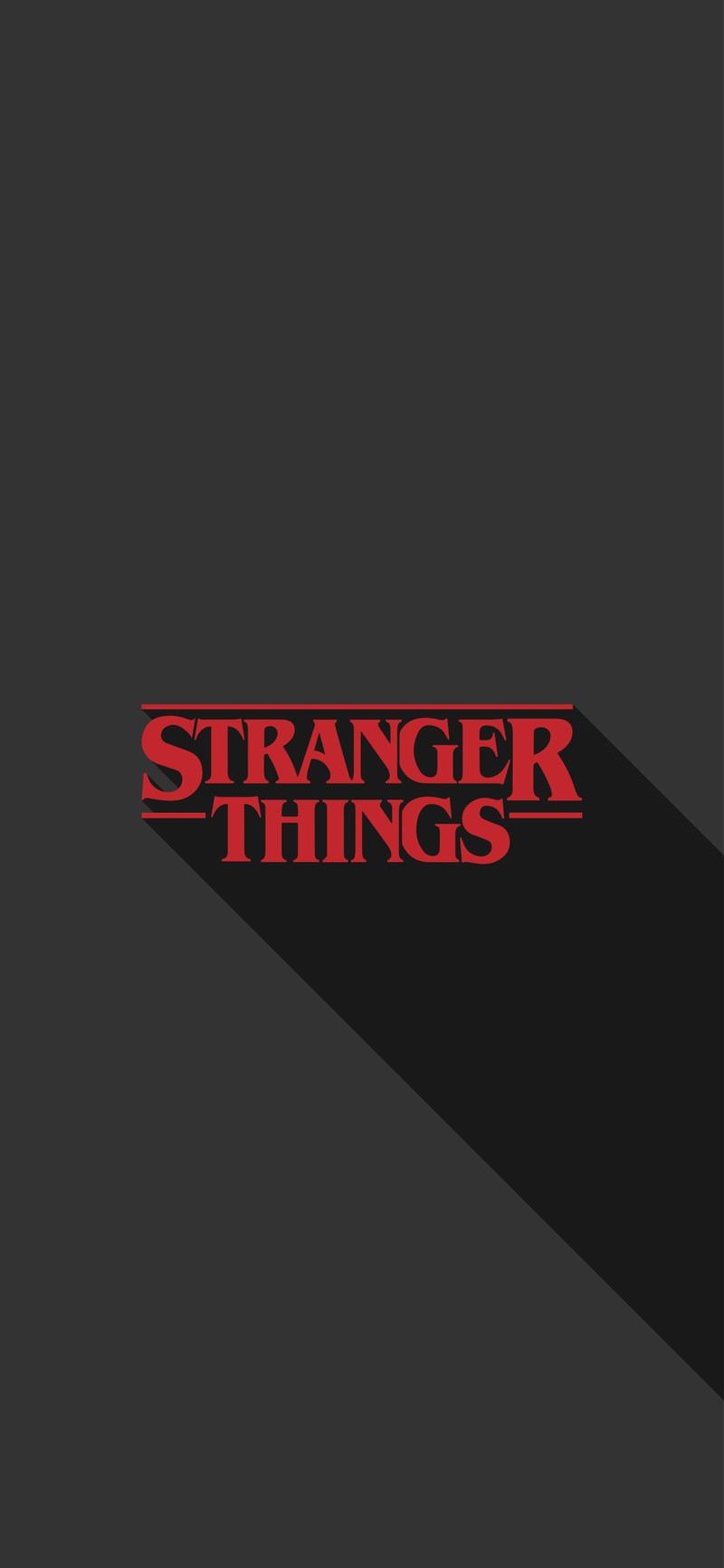 Черно-красный постер с надписью "stranger things" (монстр, oled, сила, красный, незнакомец)