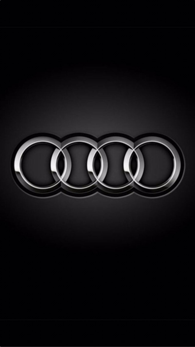 Логотип audi на черном фоне (audi, чёрный, машина, хром, эмад)