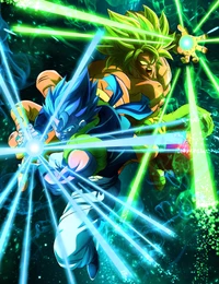 anime, broly, dragon ball super, gogeta, goku