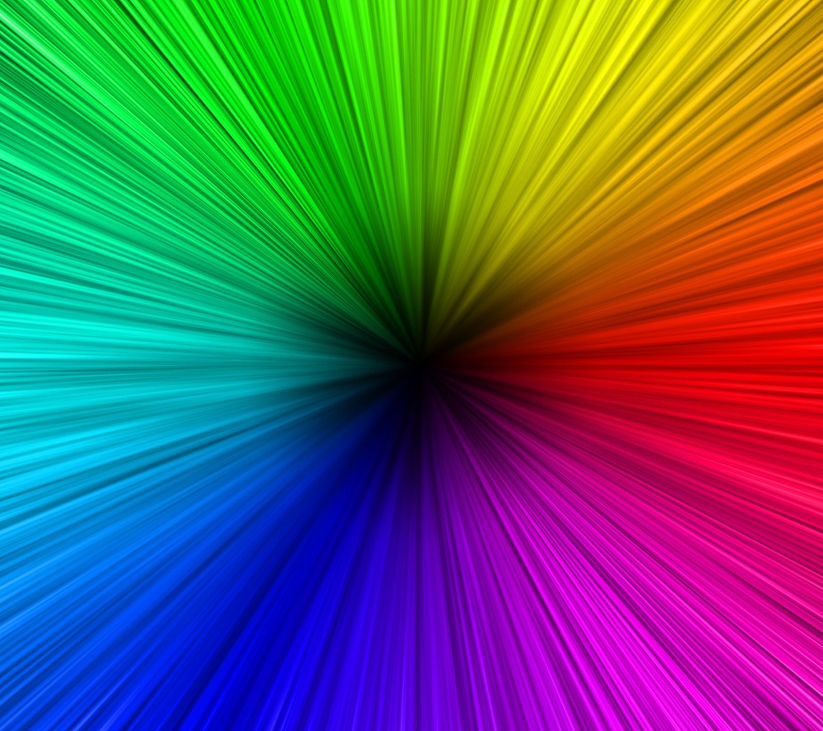 A rainbow colored background with a circular design (abstract, blue, colors, green, orange)