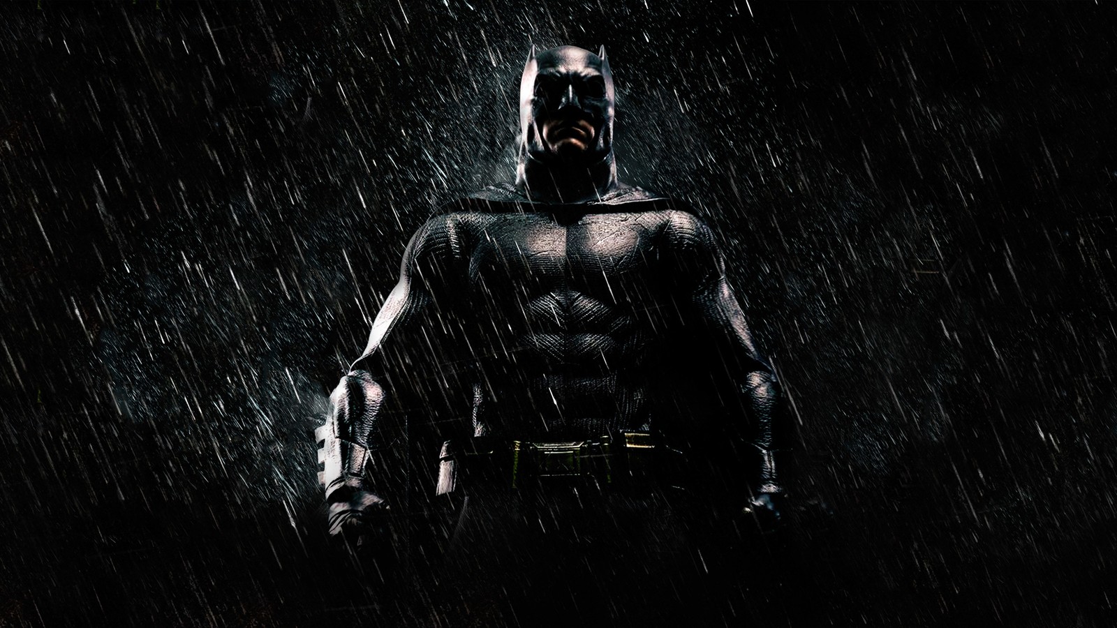 Batman in the rain (batman, dc comics, darkness, action figure, comics)