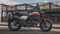 Скачать ducati scrambler urban motard, 2022, велосипеды, обои 4k бесплатно