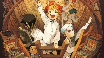 обещанная неверленд, 約束のネバーランド, обещанный неверленд, yakusoku no neverland, аниме