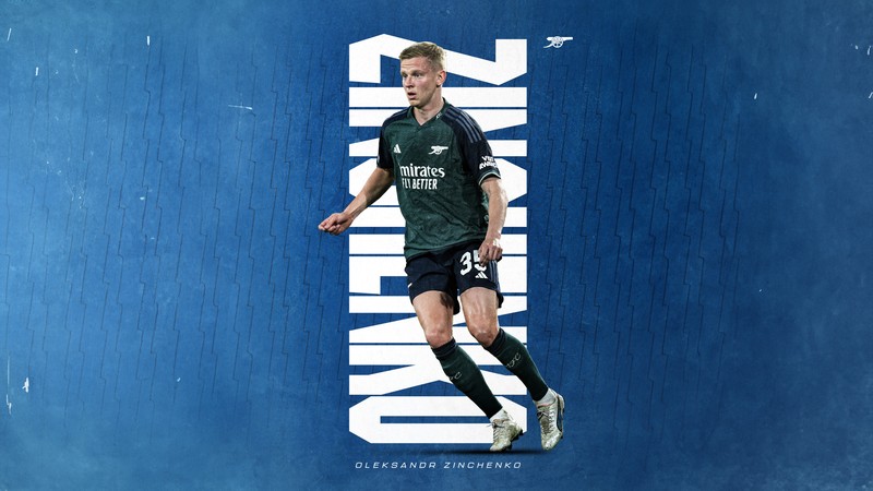 Крупный план футболиста, бегущего с мячом (oleksandr zinchenko, арсенал фк, arsenal fc, украинский футболист, спорт)