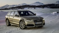 Audi S6 Quattro: Luxury Sports Wagon in a Winter Landscape