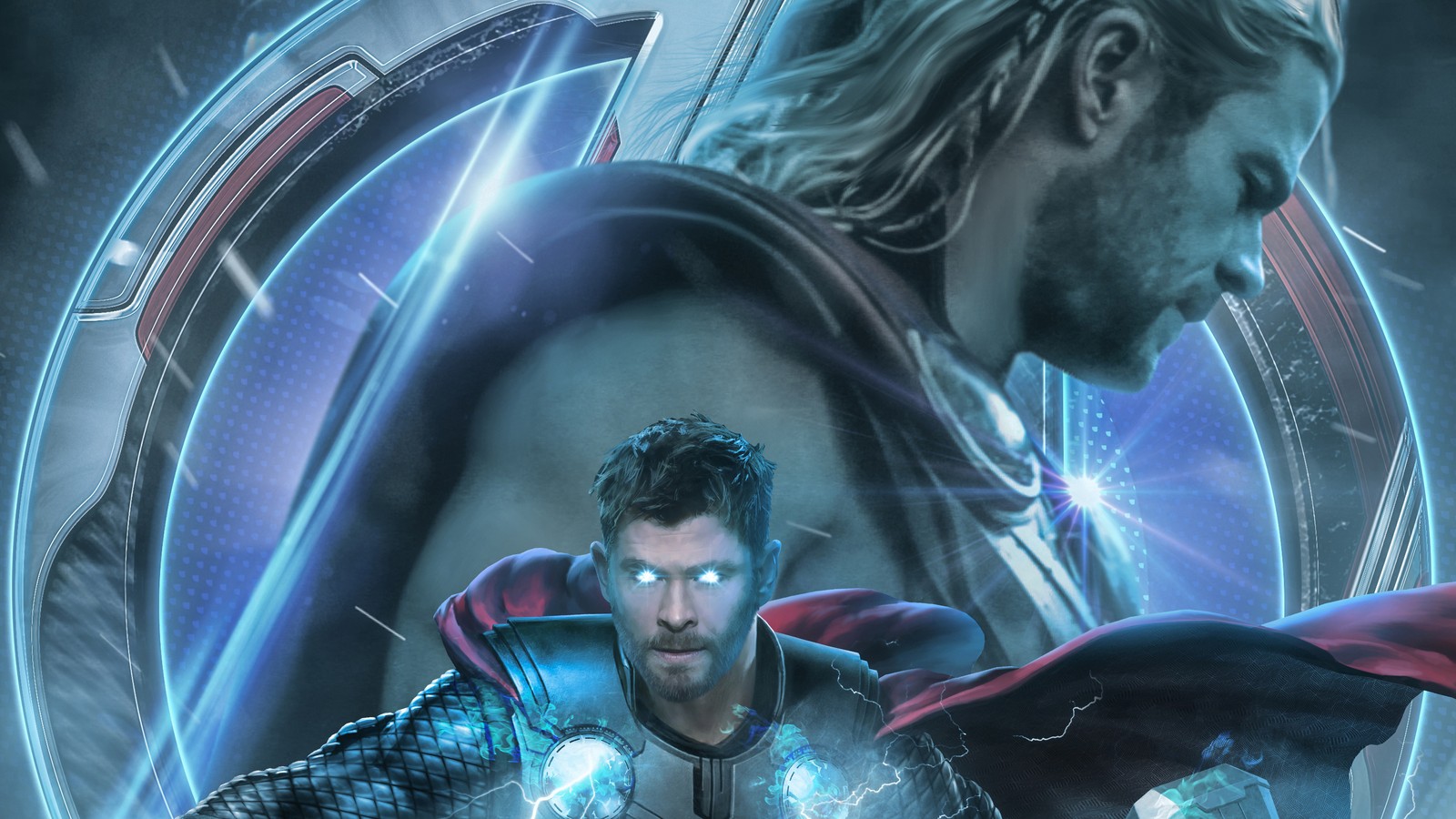 Thor and loki in avengers war (avengers endgame, movie, thor, chris, hemsworth)