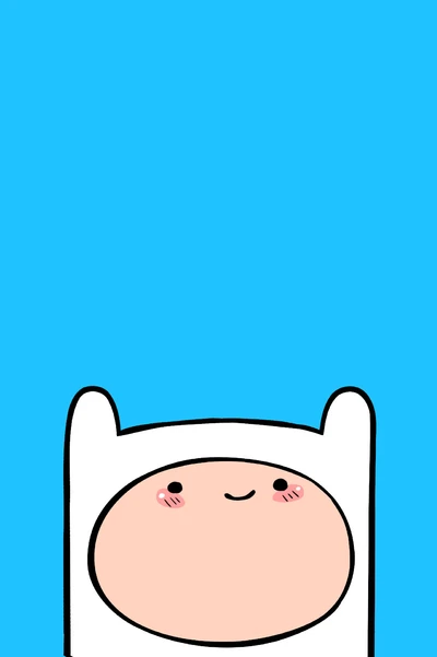 Finn the Human in a Bright Blue Adventure