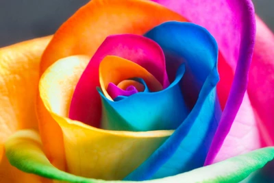 colorful, rose