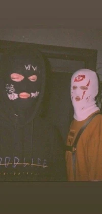 Masked Figures in Dark Attire