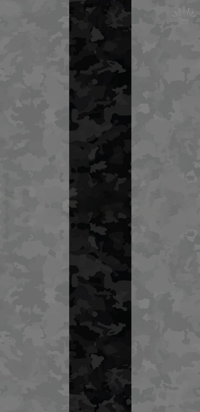 camo, white, black, white and black