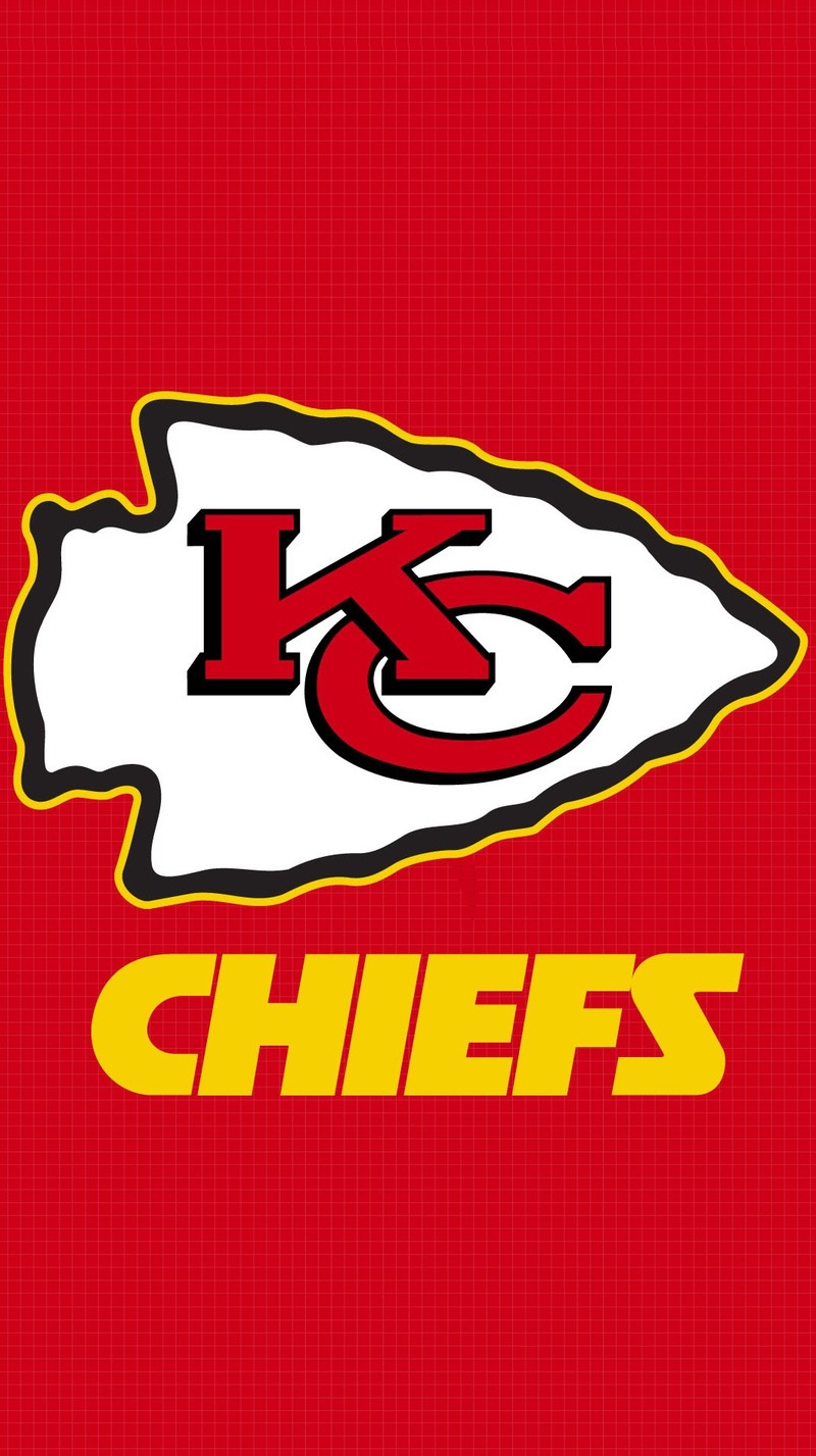 Логотип kansas chiefs на красном фоне (мяч, чемпион, футбол, индийский, джордан)