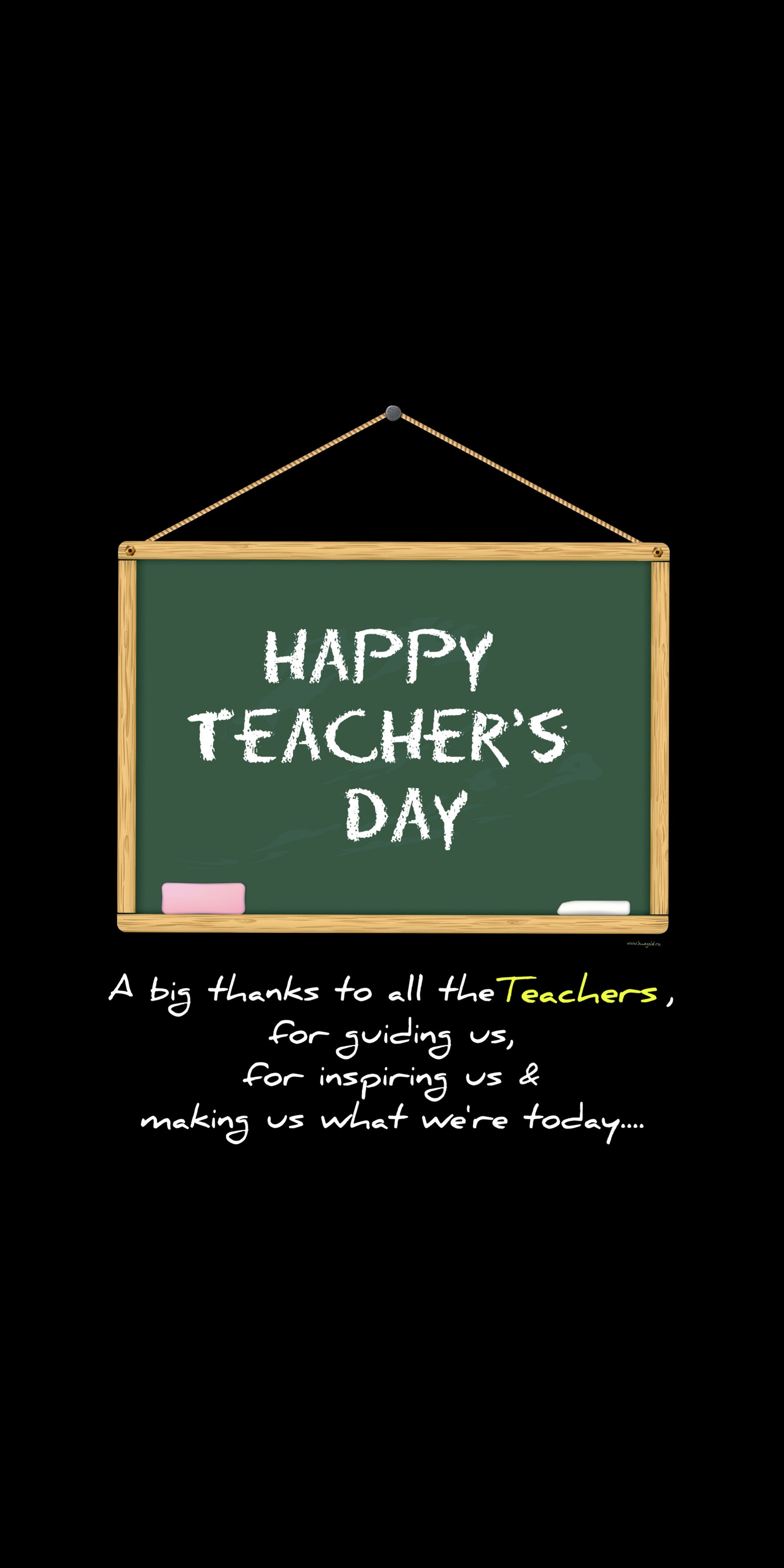 Скачать обои 5 september, доска, мел, графика, happy teachers day