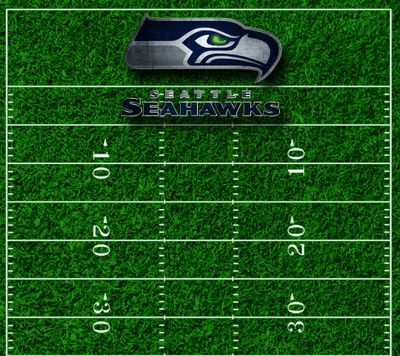 Celebração de touchdown do Seattle Seahawks em campo