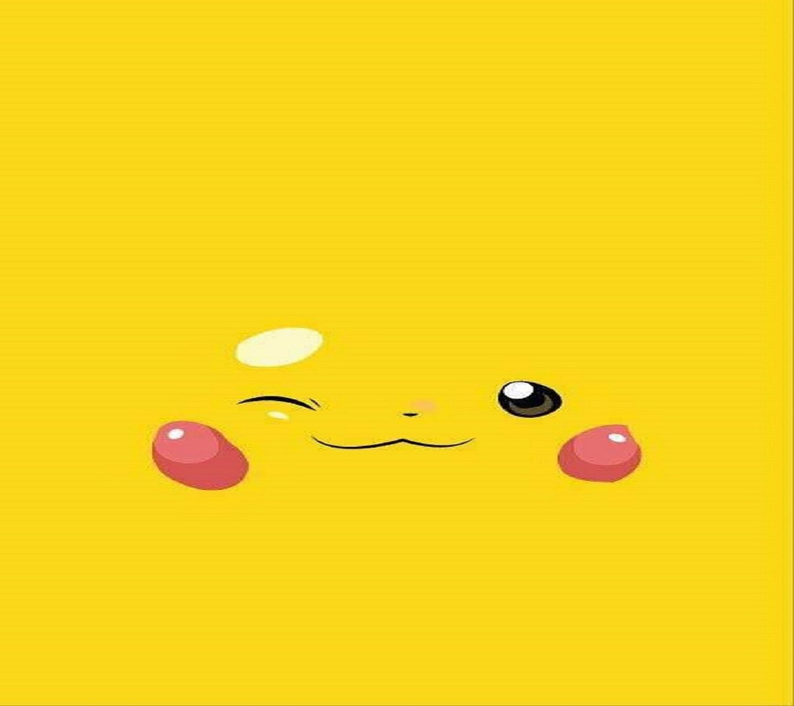 Papel de parede de pokémon amarelo com um rosto e olhos fofos (desenhos animados, pikachu, pokémon, pokemon)