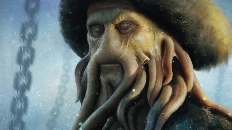 Пираты карибского моря - капитан джек воробей (дэви джонс, davy jones, пираты карибского моря, фильм)