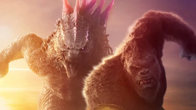 Godzilla y Kong se unen en el póster de la película 'El Nuevo Imperio