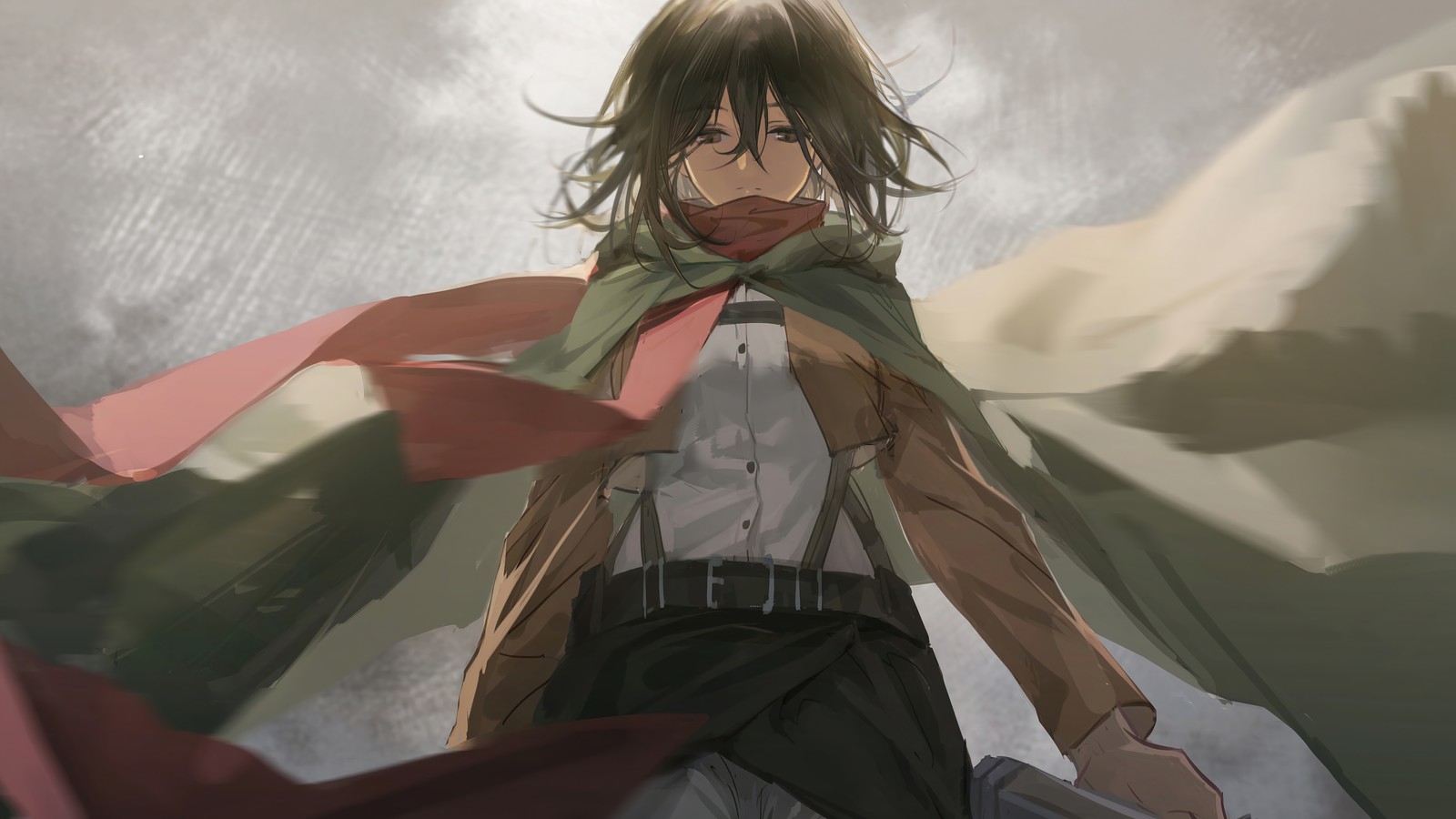 mikasa ackerman, attack on titan, shingeki no kyojin, aot, snk wallpaper