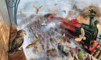 harry potter, pintura, arte, aquarela, artes visuales