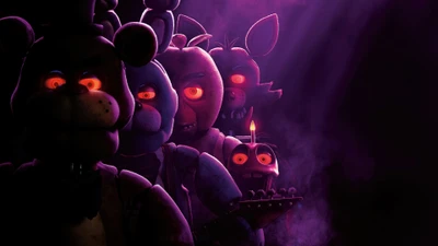 five nights at freddys, horreur, film, fnaf, personnages