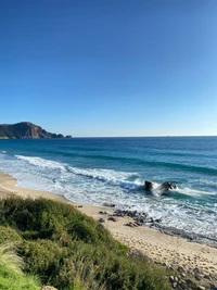 kleopatra beach, coast, water, cloud, natural landscape wallpaper